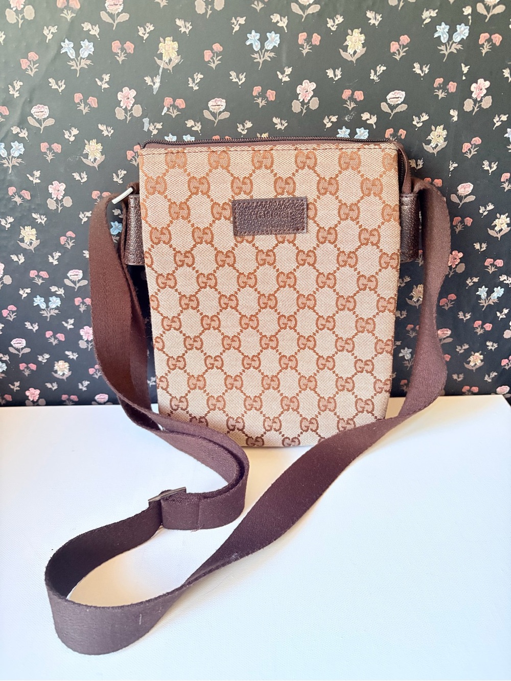 Dark brown crossbody bag